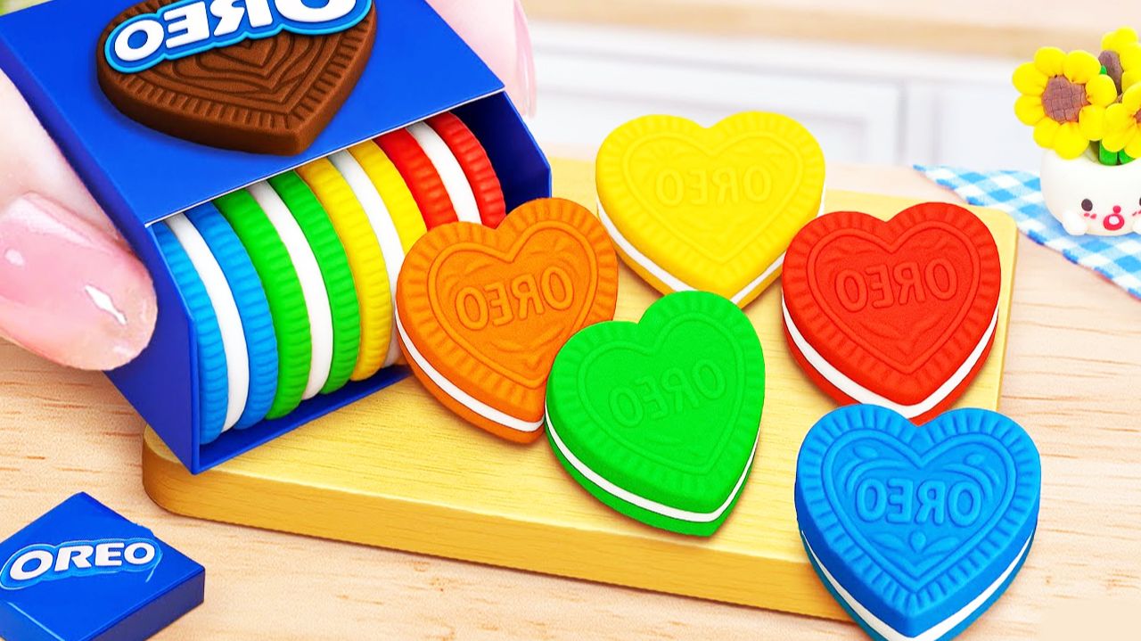 Мультики для детей про мини-выпечки. Торта "Сердечко»" с печеньем OРЕО💙. Мультики для малышей.