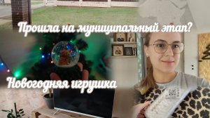 VLOG Прошла на муниципальный этап?📙 Новогодняя игрушка🎅