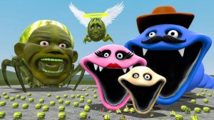 Семья Голодных Червяков Из Роблокса Против Армии Дыни Лин Ган