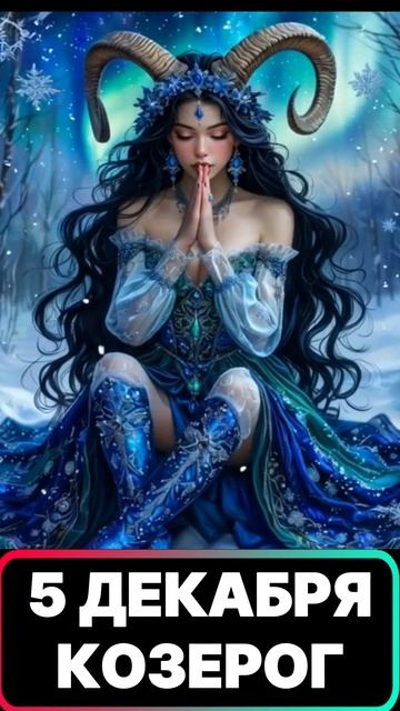 💥 ГОРОСКОП 💥 КОЗЕРОГ  5 ДЕКАБРЯ ПОЛНОЛУНИЕ 💝