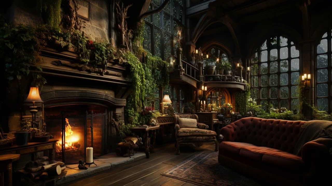 Средство от стресса с звуками дождя, грома и огня: дождь улучшает настроение и помогает лучше спать.