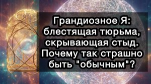 Грандиозное Я: блестящая тюрьма, скрывающая стыд. Почему так страшно быть "обычным"?