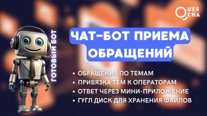 Чат-бот приема обращений с мини-приложением для Телеграм