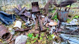 ЧТО МОЖНО НАЙТИ у СНТ.Взорвал помойку😱 и завалил машину металлом