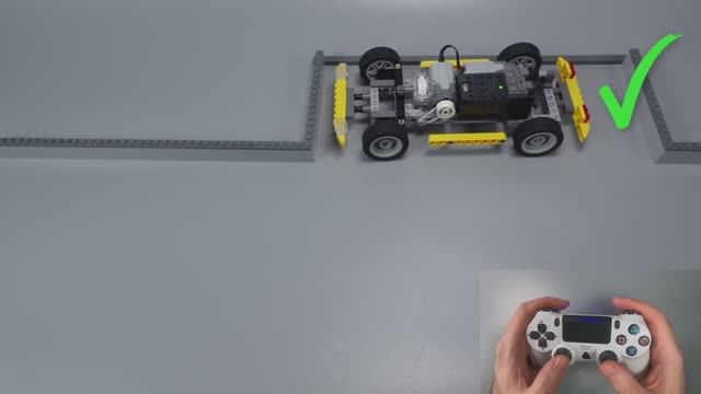 Параллельная парковка Lego-машинок на небольших пространствах смотреть онлайн