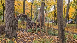 Расслабляющая прогулка по парку|A relaxing walk in the light rain, followed by a visit to the zoo