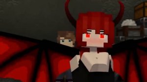 Будь рядом от_Blooom Майнкрафт Анимация песня (Девушка-демон)