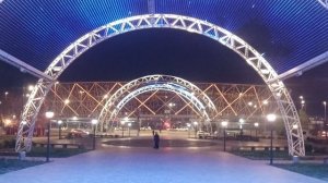 Вечерний парк Победы у Мамаева кургана