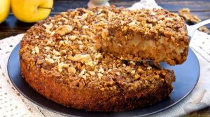 В любой непонятной ситуации пеките яблочный пирог. ПИРОГ С ЯБЛОКАМИ, ОРЕХАМИ И КРОШКОЙ