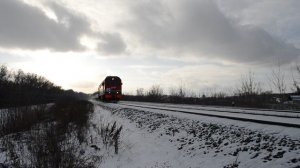 ТЭП70БС-261 с пригородным поездом Алейская-Барнаул и приветливым машинистом