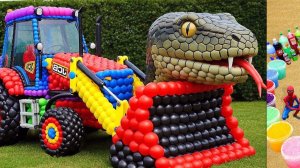 Мультики для детей. Превращение воздушных шариков в новые машинки. Мультики для малышей