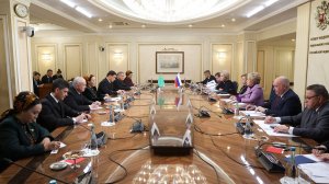 Встреча Валентины Матвиенко с Председателем Меджлиса Туркменистана Дуньягозель Гулмановой