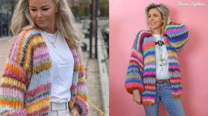Вяжем осенние джемперы и кардиганы из остатков пряжи: Гениальные идеи для вдохновения! 🍂🧶
