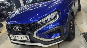 Lada Vesta X Cross - бронирование кузова полиуретановой пленкой, тонировка стекол