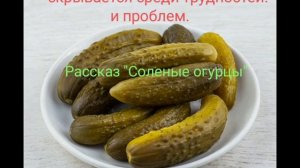 Рассказ "Соленые огурцы"(авт. Ирина Ашланская).Читает Татьяна Н.