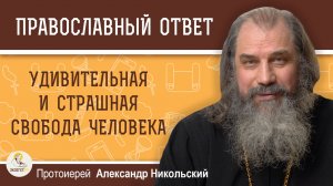 УДИВИТЕЛЬНАЯ И СТРАШНАЯ СВОБОДА ЧЕЛОВЕКА. Протоиерей Александр Никольский