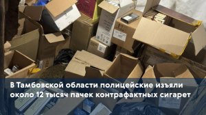 В Тамбовской области полицейские изъяли 12 тысяч пачек контрафактных сигарет