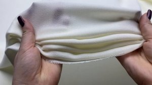 Креп  молочного цвета 49494