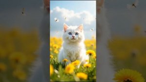 "Белая кошка и одуванчиковая тропа"