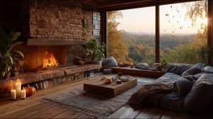 Осенний лаунж джаз у камина – музыка для релакса и отдыха🍂