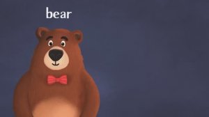 English cartoon for kids. The Bear and the Bee-- UK English accent.