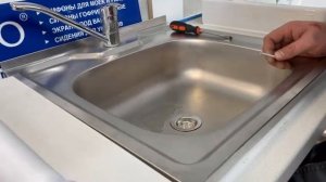 Сборка и установка гофрированного сифона Е-301721 на раковину.