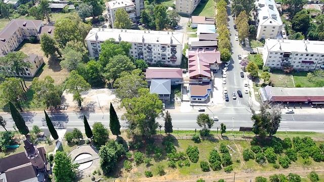 Полёт над посёлком Агудзера в Абхазии