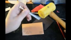 Тиснение по коже. Открытый урок. Штамп для кожи VOKASI F1