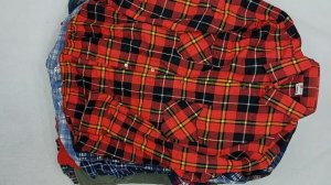 40450 рубашки фланелевые мужские, 5пак, camicie flanele, секонд (extra) оптом