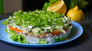 Делаю такой салат много лет. Очень вкусный получается - "Норвежский роман"