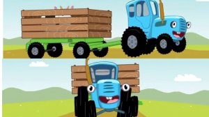 Песенка синий трактор , учим цвета и формочки