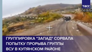 Группировка "Запад" сорвала попытку прорыва группы ВСУ в Купянском районе