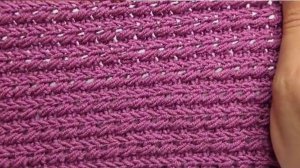 Легче не бывает! Очень простой узор крючком для начинающих!  Учимся вязать крючком с нуля!