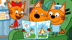 ТРИ КОТА.  ЦИРК. мультфильм игра