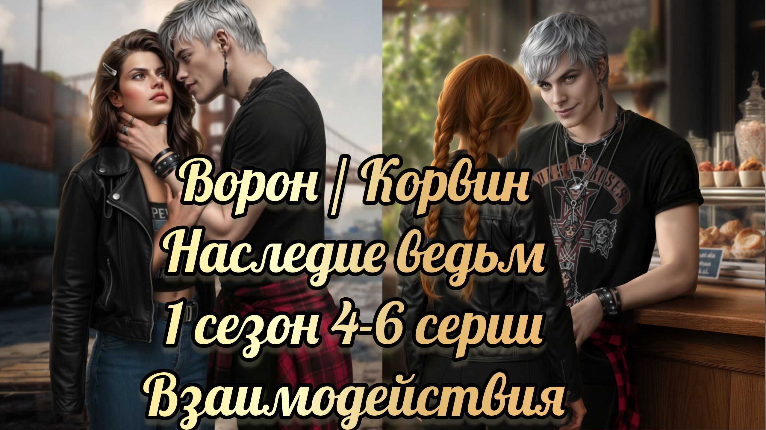 Наследие ведьм 1 сезон 4-6 серии. Сцены с Вороном / Корвином. Истории другого мира