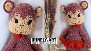 Схема Обезьянка Маня крючком. Амигуруми схемы и описания. Автор: Anami Toys