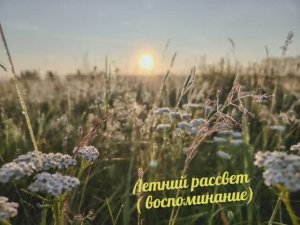 Летний рассвет 2025 г. ( воспоминание)