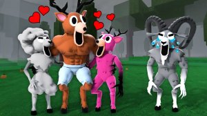 Благородный ОЛЕНЬ в 99 ночей в лесу! Анимация Роблокс