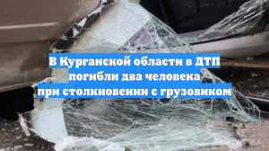 В Курганской области в ДТП погибли два человека при столкновении с грузовиком