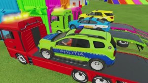 ДЕТСКИЕ ПОЛИЦЕЙСКИЕ МАШИНЫ ВКЛЮЧАЮТ СИРЕНУ И МИГАЛКИ. ЯРКОЕ ДЕТСКОЕ ВИДЕО.