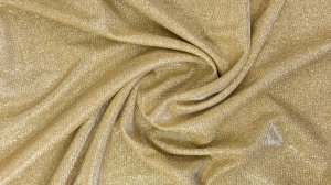 Трикотаж с люрексом и глиттером Золото