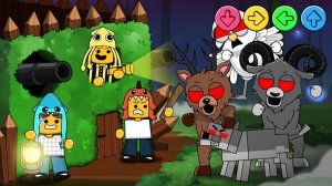 THE BASE is under attack by MONSTERS! | 99 Nights in the Forest Animation