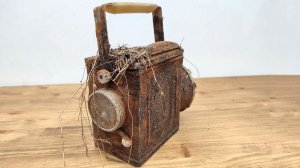 Ржавый артефакт превращается в идеал — реставрация ж/д фонаря