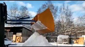 Ковш гидроприводом на вилочный погрузчик.