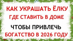Где ставить в доме и как украшать елку, чтобы привлечь деньги, удачу и счастье в 2026 году