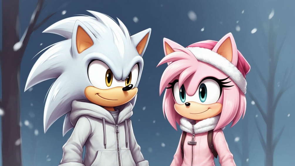 Тандер и Эми. Зима.