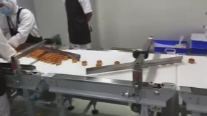 Упаковка кексов в коррекс - флоупак машина SOONTRUE