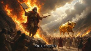 Русская песня о том, как пророк Моисей был на горе Синай с Богом а еврейский народ сделал себе идола