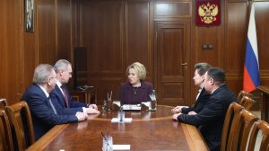 Валентина Матвиенко провела встречу с губернатором ХМАО – Югры Русланом Кухаруком