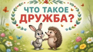 Мультфильм для детей. Что такое дружба